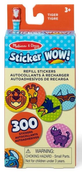 Sticker WOW! Melissa & Doug - Papildu uzlīmes - "Tīģeris" (300 gab.)