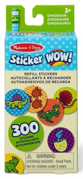 Sticker WOW! Melissa & Doug - Papildu uzlīmes - "Dinozauri" (300 gab.)